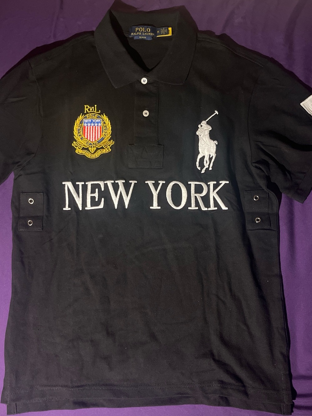 Ralph Lauren black New York  polo shirt